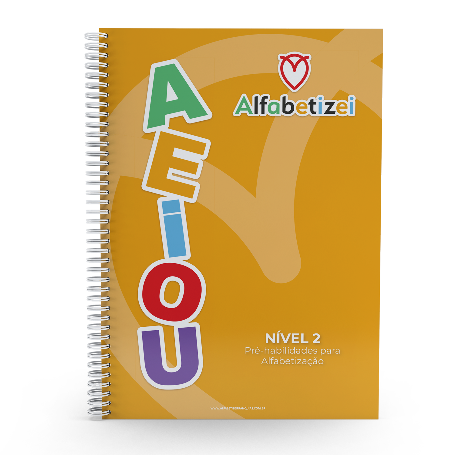 Apostila Alfabetizei nível 2, capa laranja