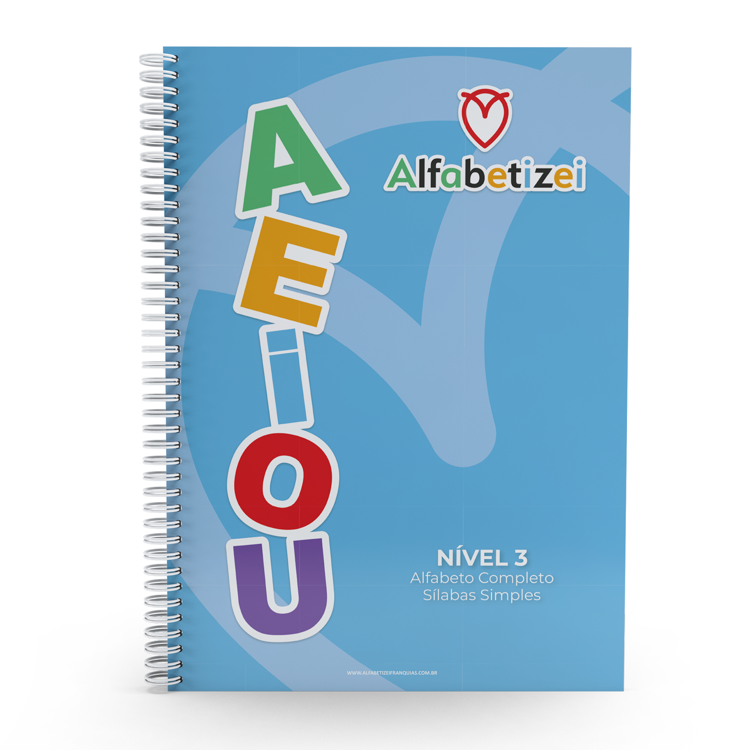 Apostila Alfabetizei nível 3, capa azul